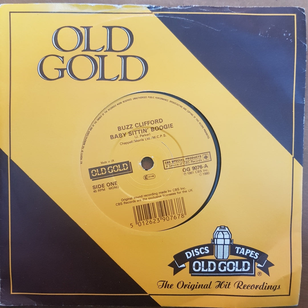 Buzz Clifford - Baby Sittin Boogie (Old Gold Vinyl 7" Single) EX