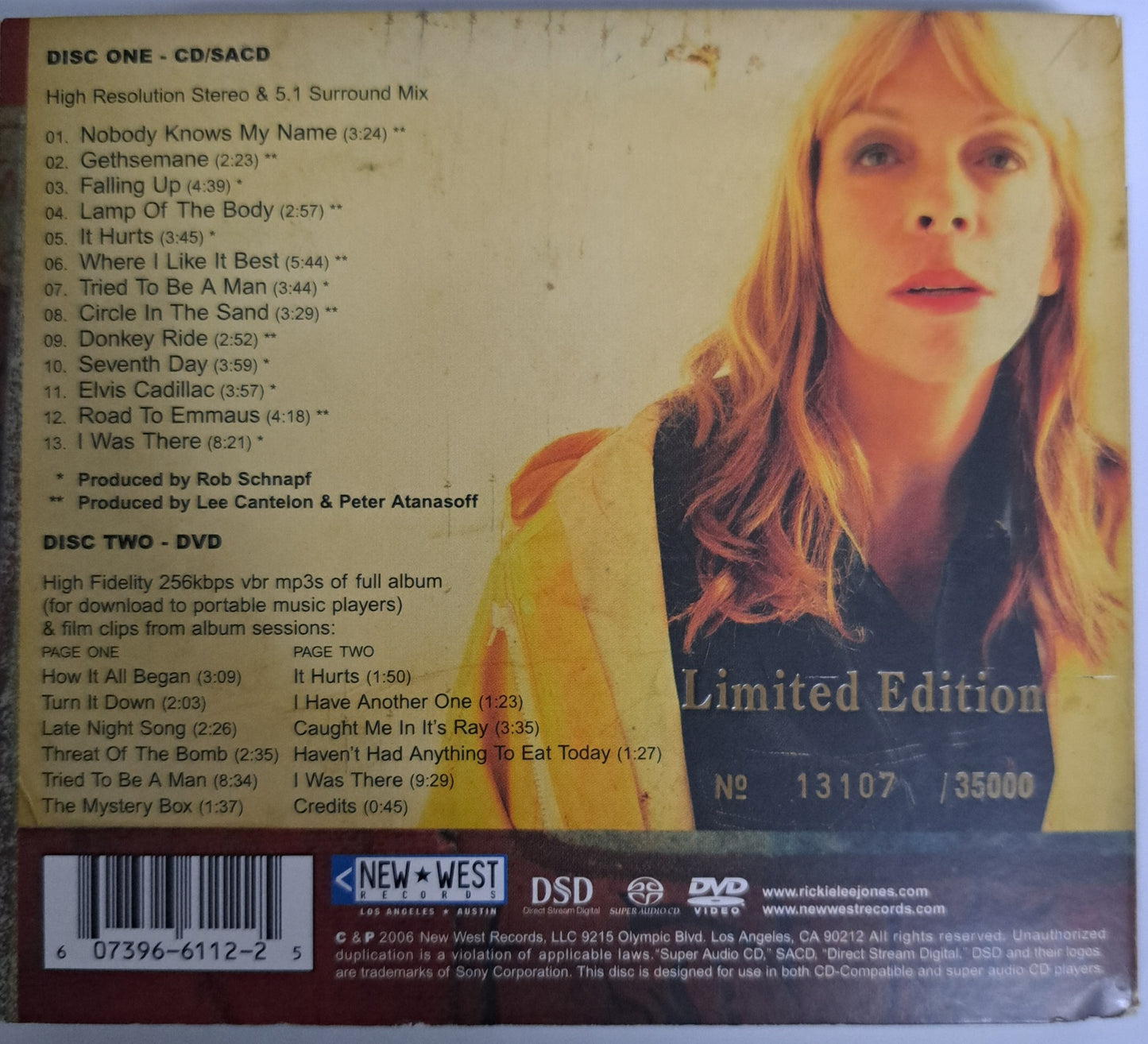 Rickie Lee Jones - The Sermon on Exposition (Hybrid SACD / DVD) NM