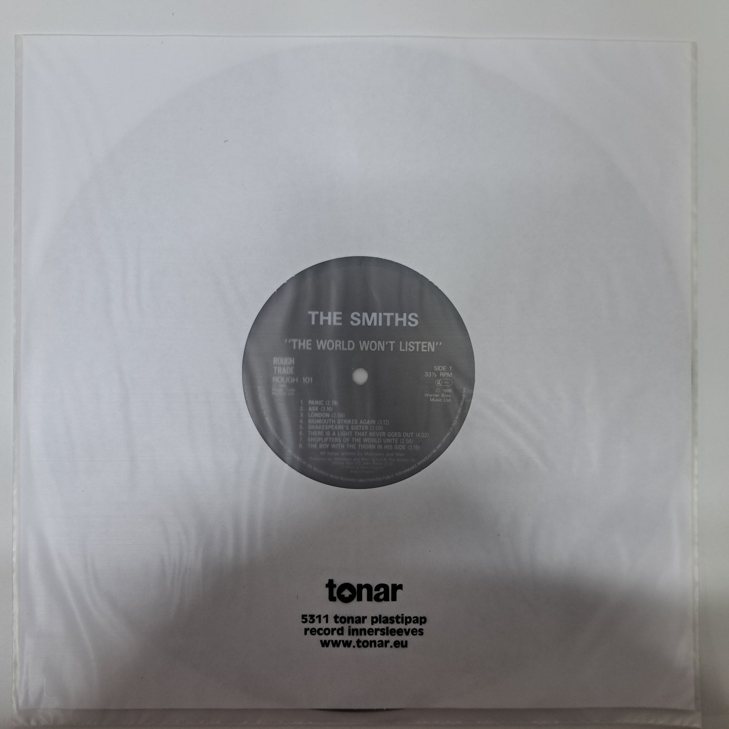 Smiths - The World Won't Listen (Vinyl LP 1987 UK) EX/EX