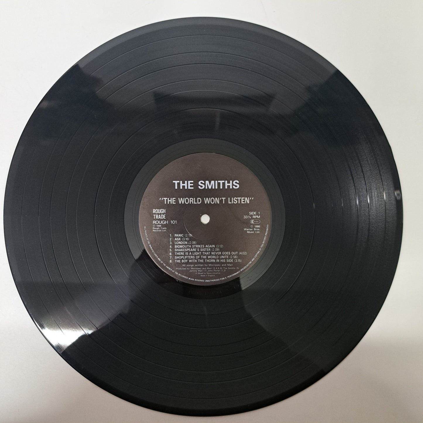 Smiths - The World Won't Listen (Vinyl LP 1987 UK) EX/EX