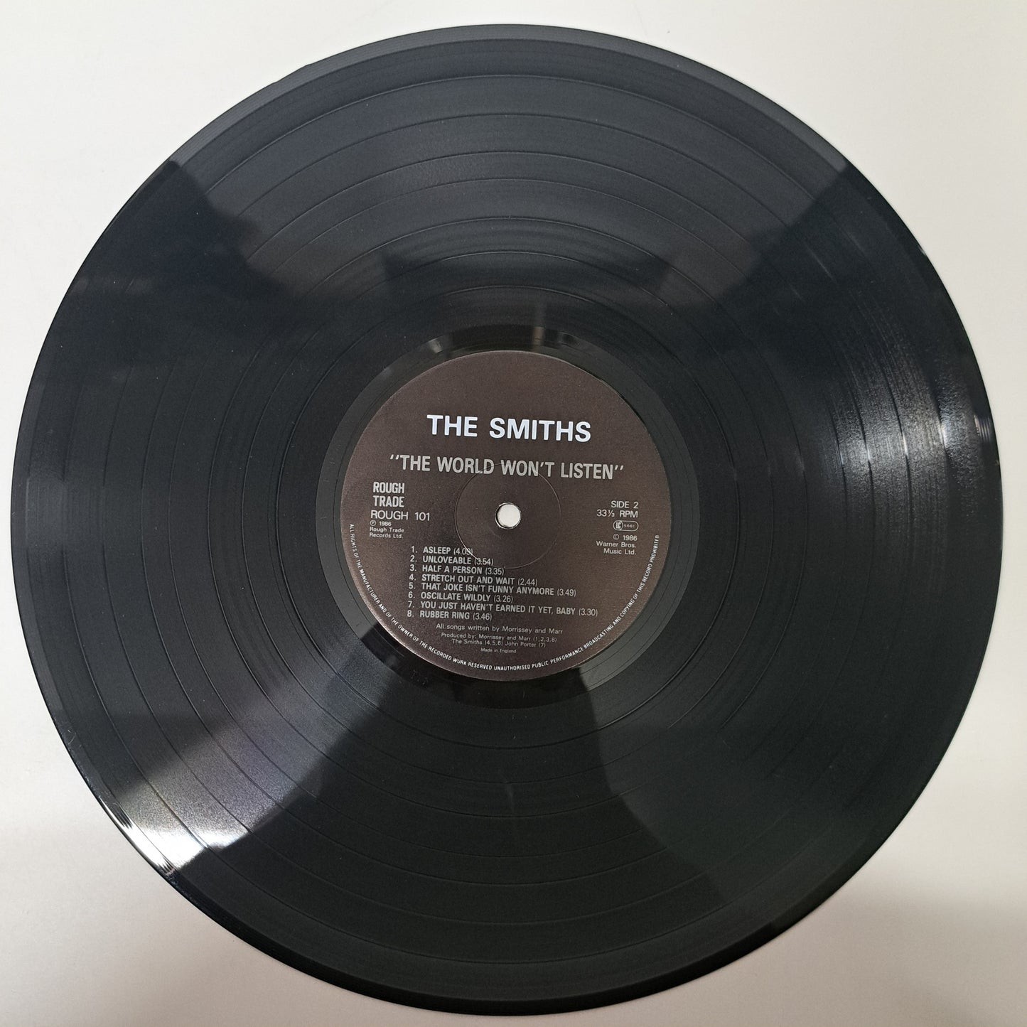 Smiths - The World Won't Listen (Vinyl LP 1987 UK) EX/EX