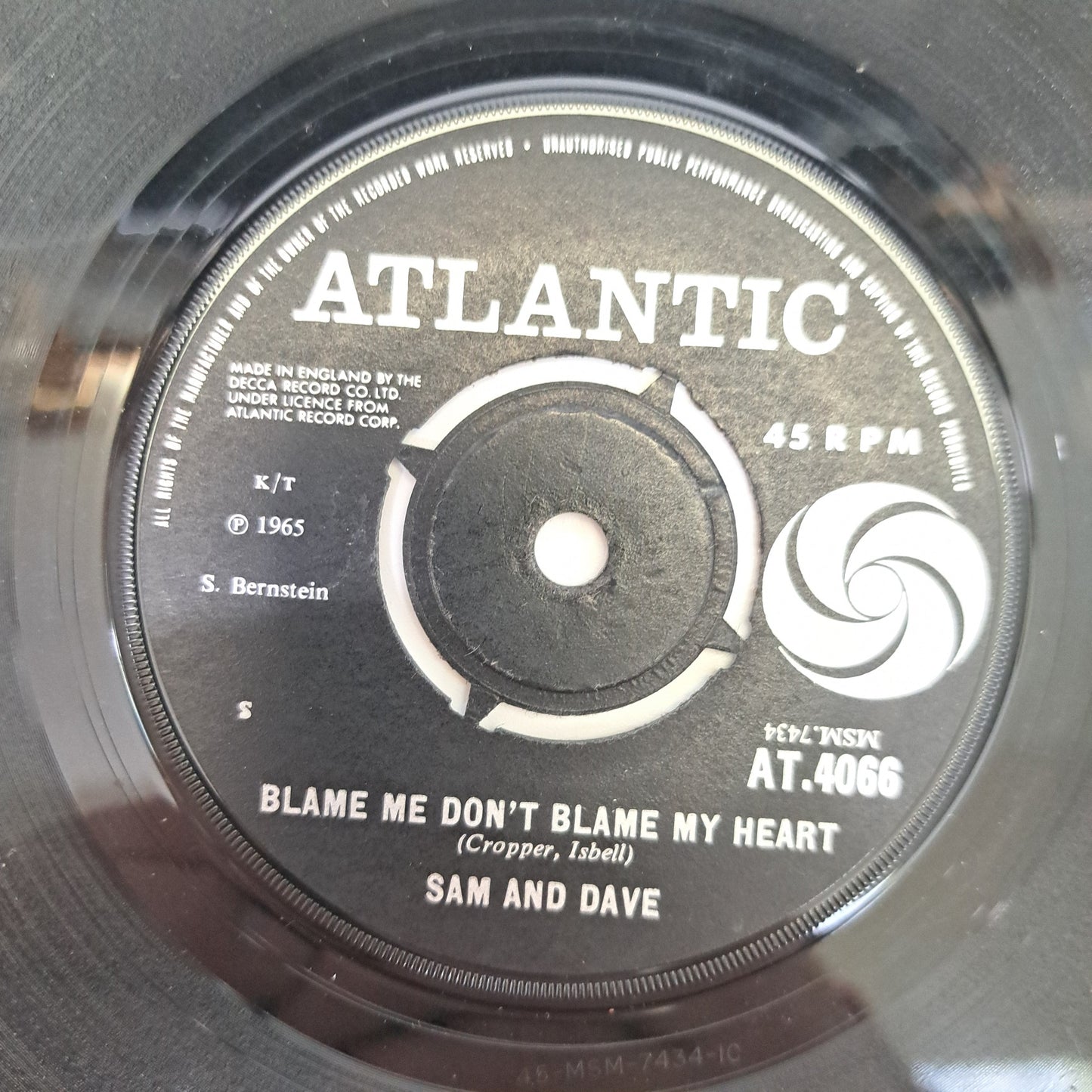 Sam & Dave - You Don't Know Like I Know (Vinyl Single) Atlantic Soul 45 *VG+*