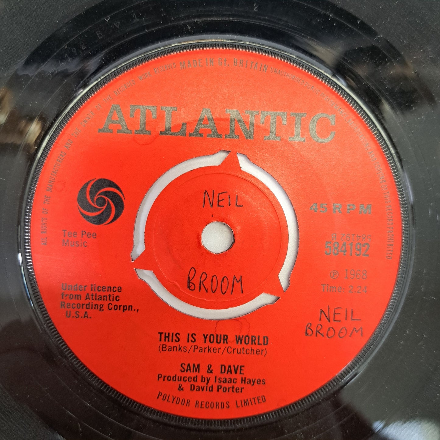 Sam & Dave - You Don't Know What you Mean to Me (Vinyl Single) Atlantic Soul 45 *EX*