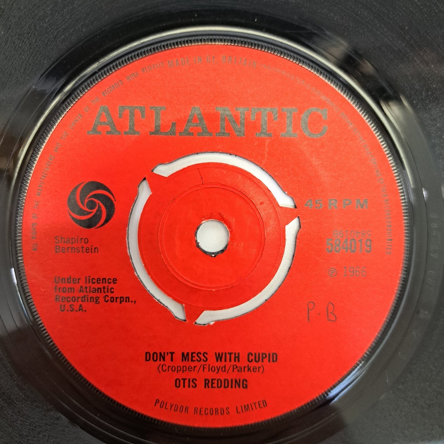 Otis Redding - My Lover's Prayer (Vinyl Single) 1966 Atlantic Soul 45 *EX*