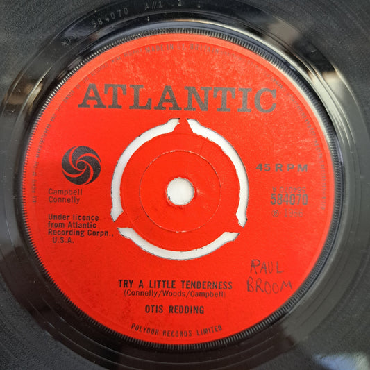Otis Redding - Try a Little Tenderness (Vinyl Single) 1966 Atlantic Soul 45 *VG+*
