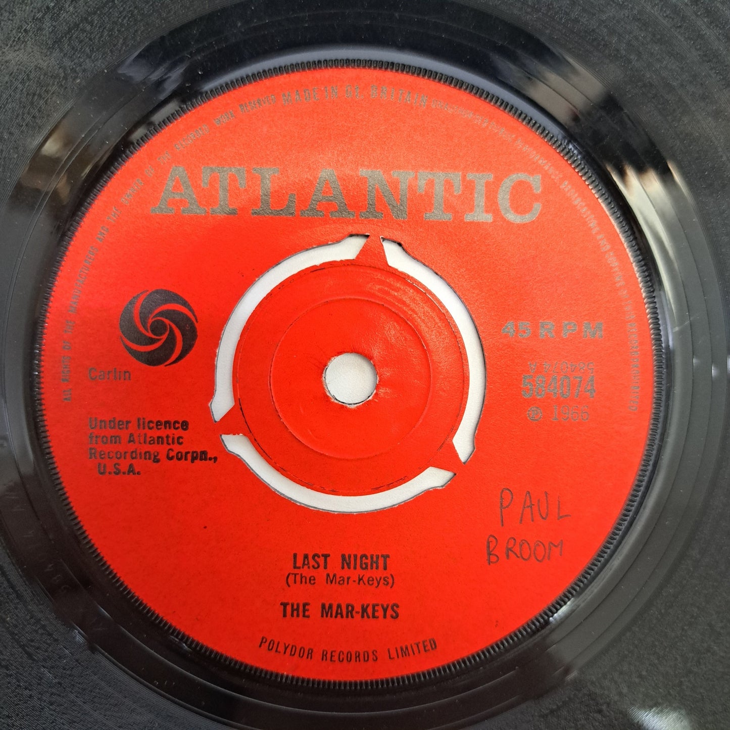 Mar-keys - Last Night (Vinyl Single) 1966 Atlantic Soul 45 *EX*