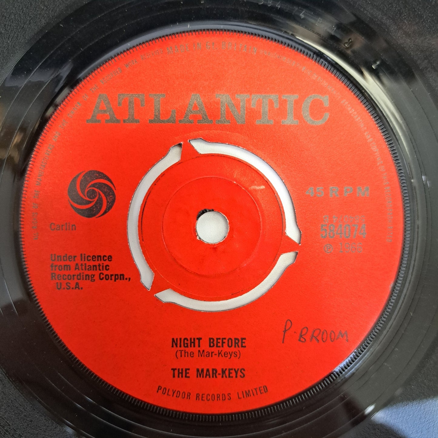 Mar-keys - Last Night (Vinyl Single) 1966 Atlantic Soul 45 *EX*