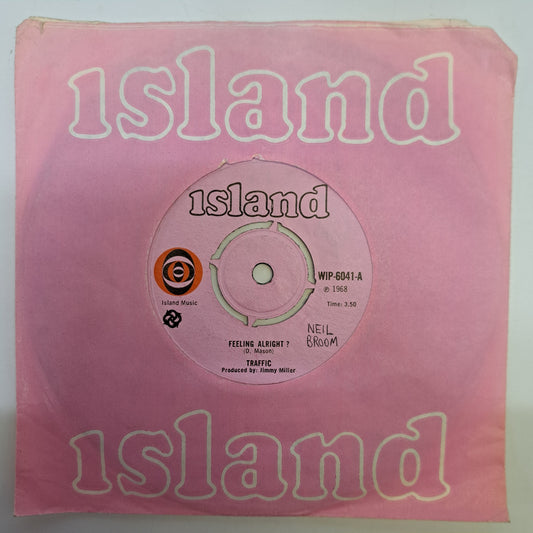 Traffic - Feeling Alright? (Vinyl Single) 1968 Island 45 *EX*