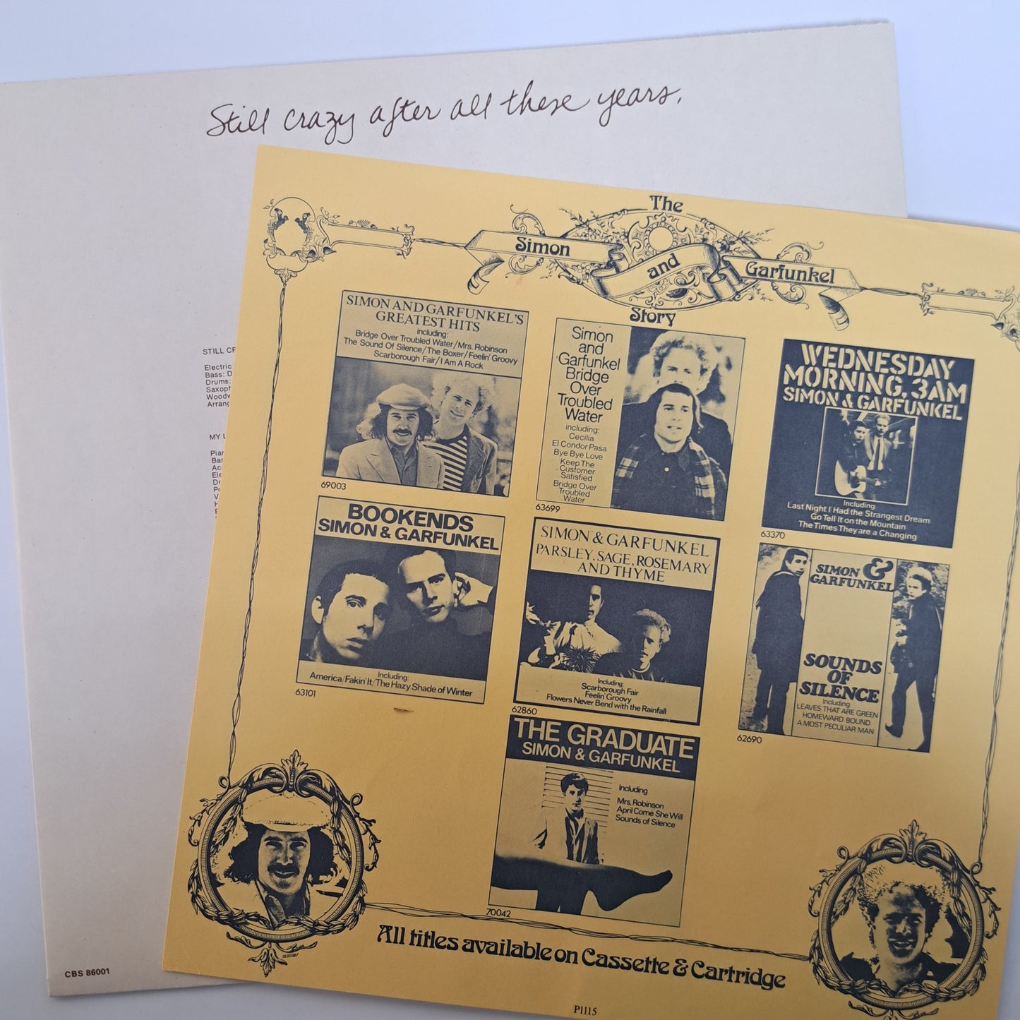 Paul Simon - Still Crazy After all These Years (Vinyl LP 1975 UK) EX/EX