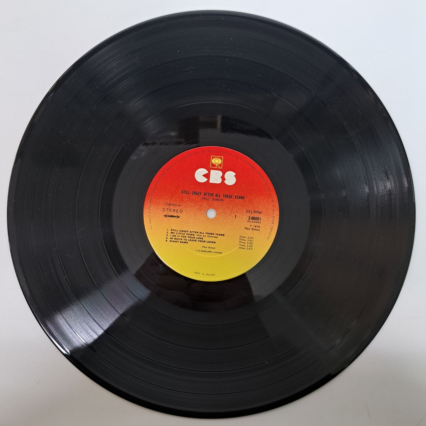 Paul Simon - Still Crazy After all These Years (Vinyl LP 1975 UK) EX/EX