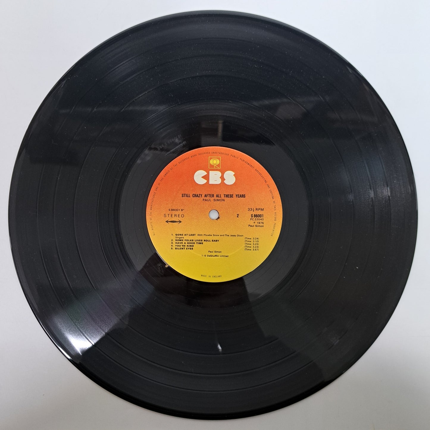 Paul Simon - Still Crazy After all These Years (Vinyl LP 1975 UK) EX/EX