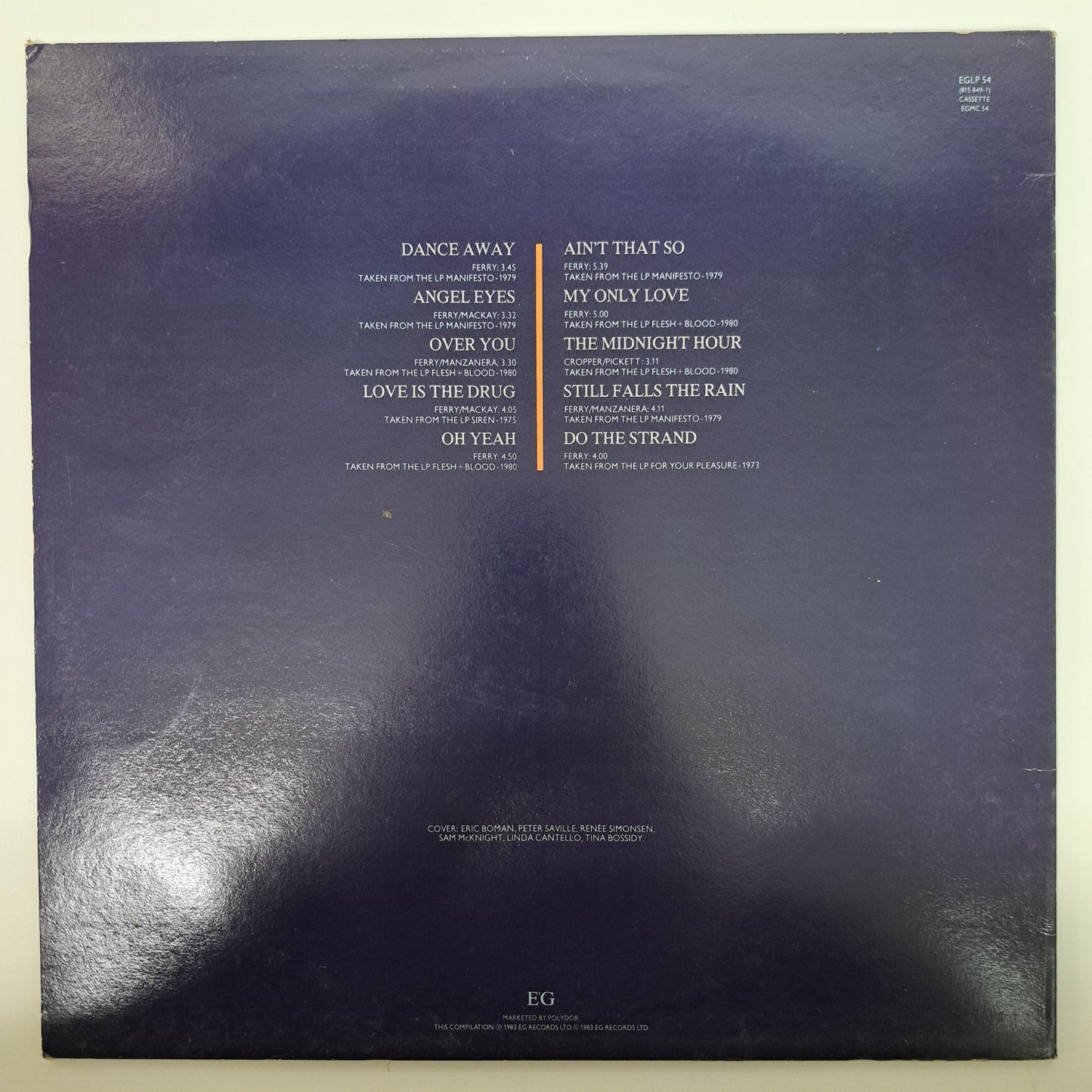 Roxy Music - The Atlantic Years 1973-1980 (Vinyl LP 1983 UK) EX/NM