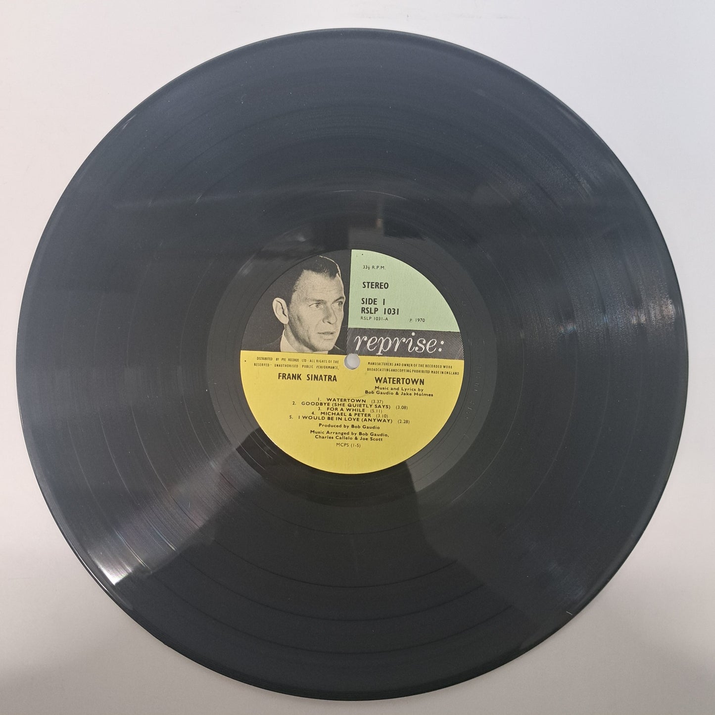 Frank Sinatra - Watertown (Vinyl LP 1970 UK 1st Press) EX/EX