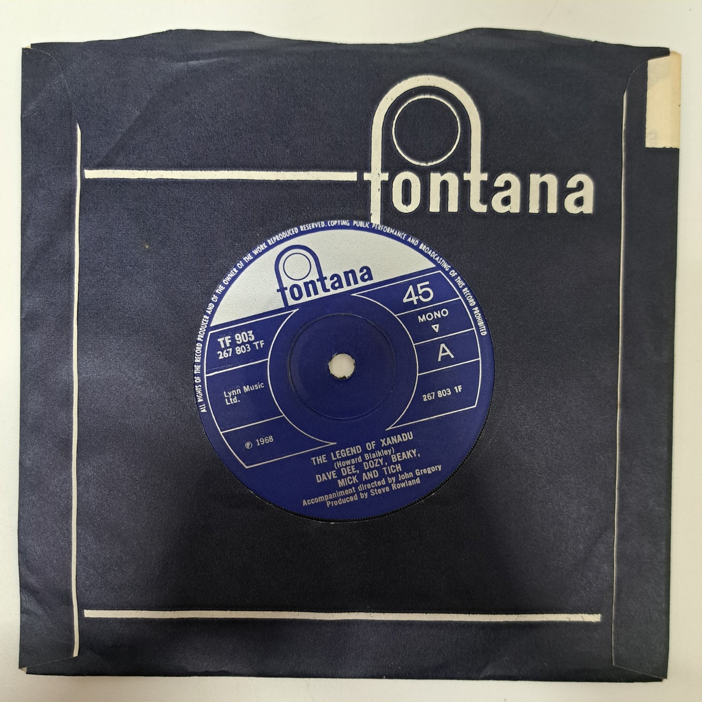 Dave Dee, Dozy, Beaky, Mick and Tich - Legend of Xanadu (Vinyl Single) EX