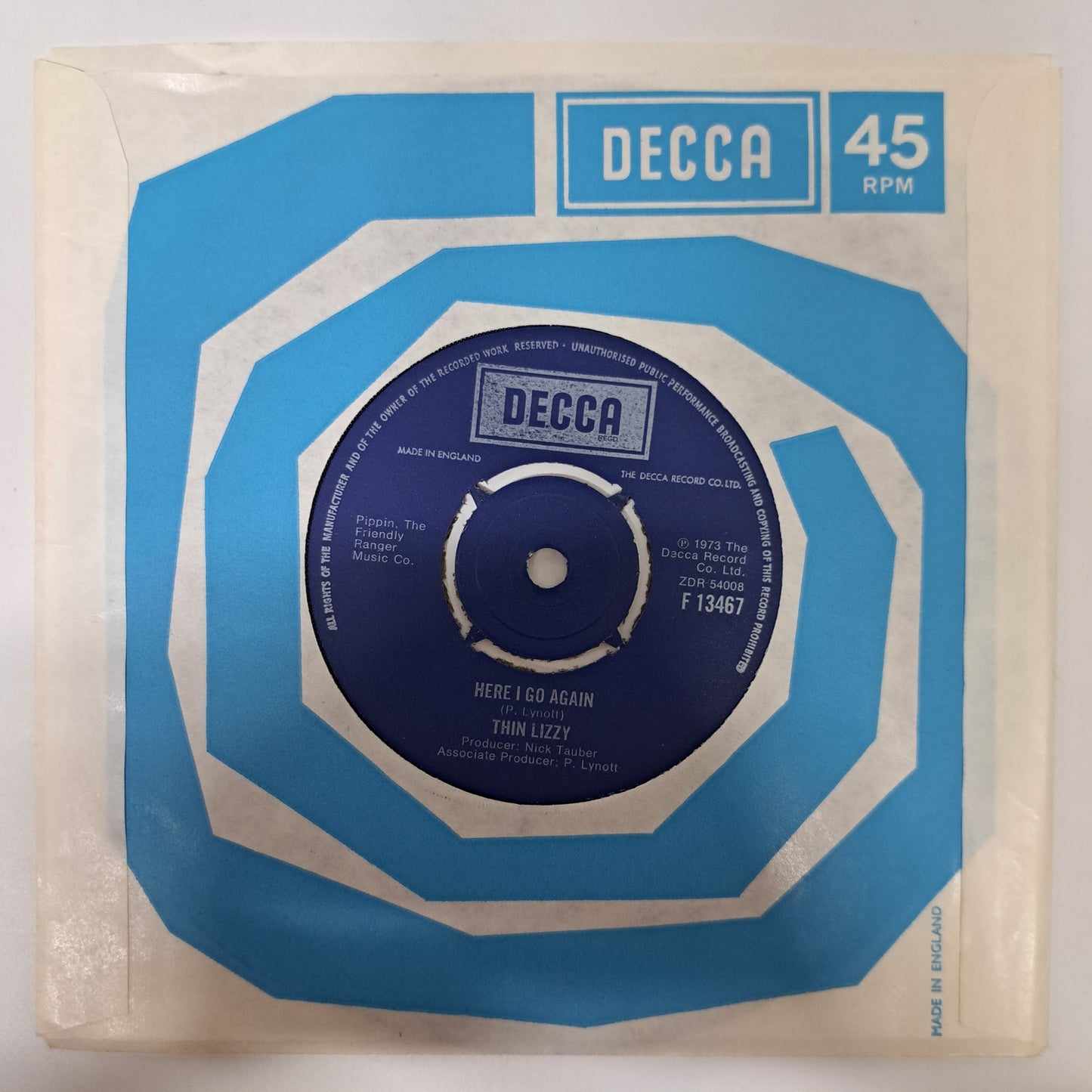 Thin Lizzy - The Rocker (Vinyl Single UK) Mint