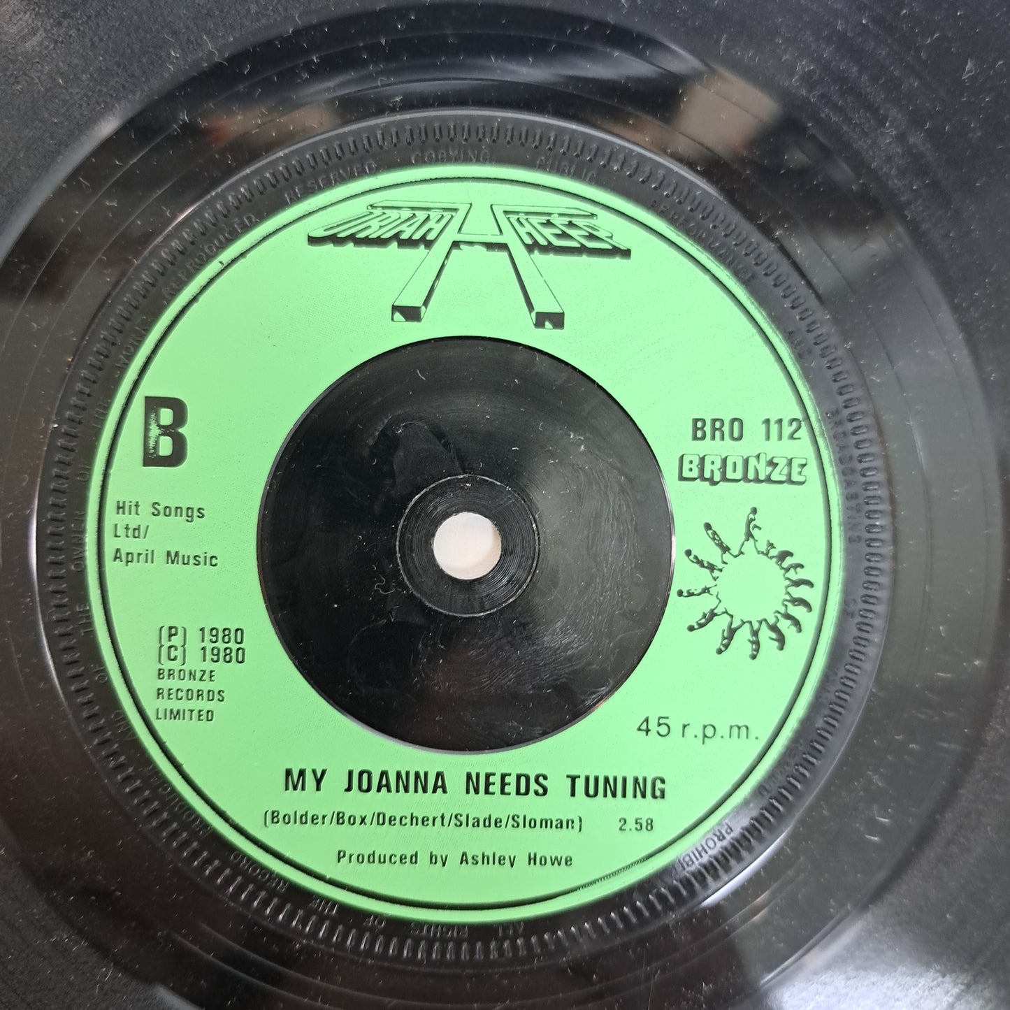 Uriah Heep - Think It Over (Vinyl P/S Single) VG/NM