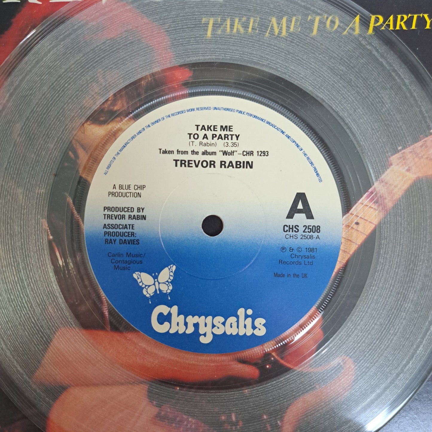 Trevor Rabin - Take me to a Party (Clear Vinyl Single) EX/NM