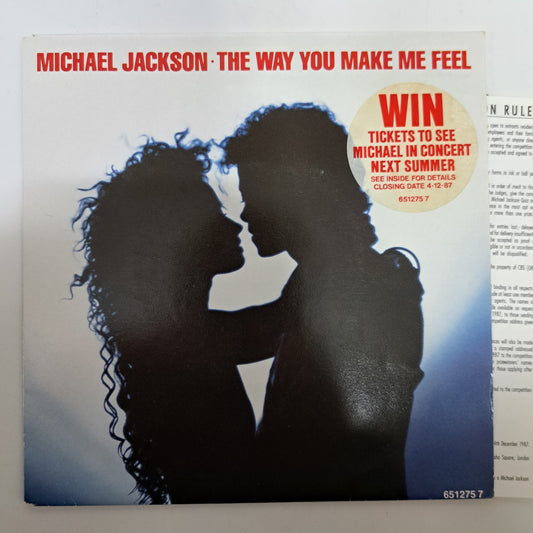 Michael Jackson - The Way you Make me Feel (UK Competition Vinyl Single) EX/M