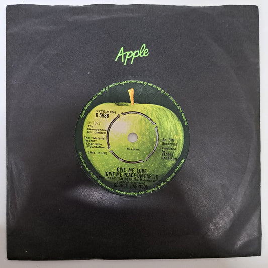 George Harrison - Give Me Love (Vinyl Single UK 1973 1st) NM
