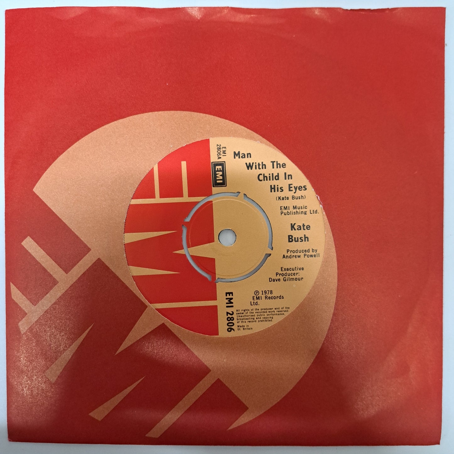 Kate Bush - Man with the Child in His Eyes (Vinyl Single 1978 UK) Mint
