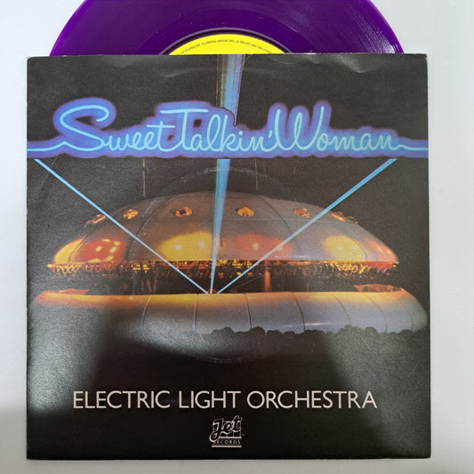 E.L.O - Sweet Talkin' Woman (Purple Vinyl Single P/S) EX/NM