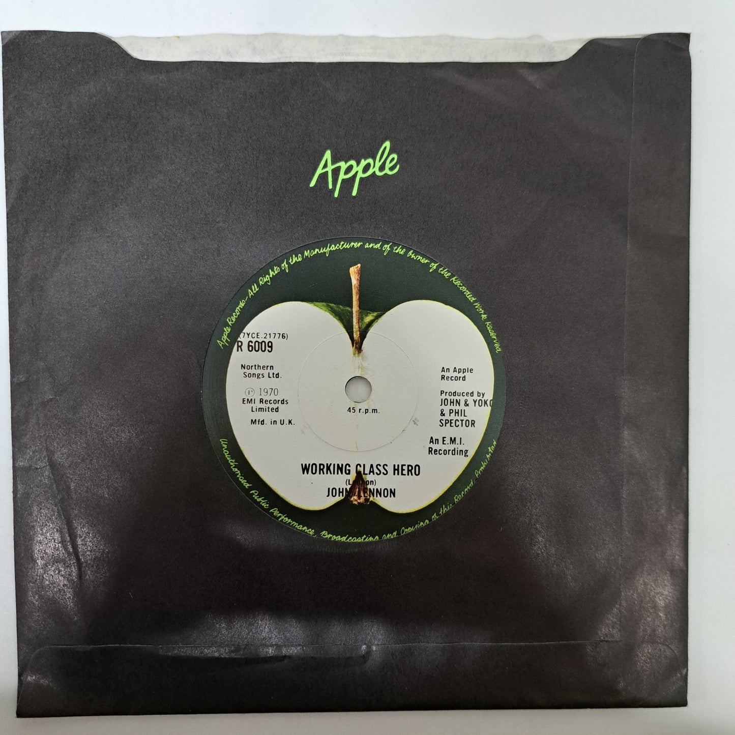 John Lennon - Imagine (Vinyl Single UK 1975 Solid) NM