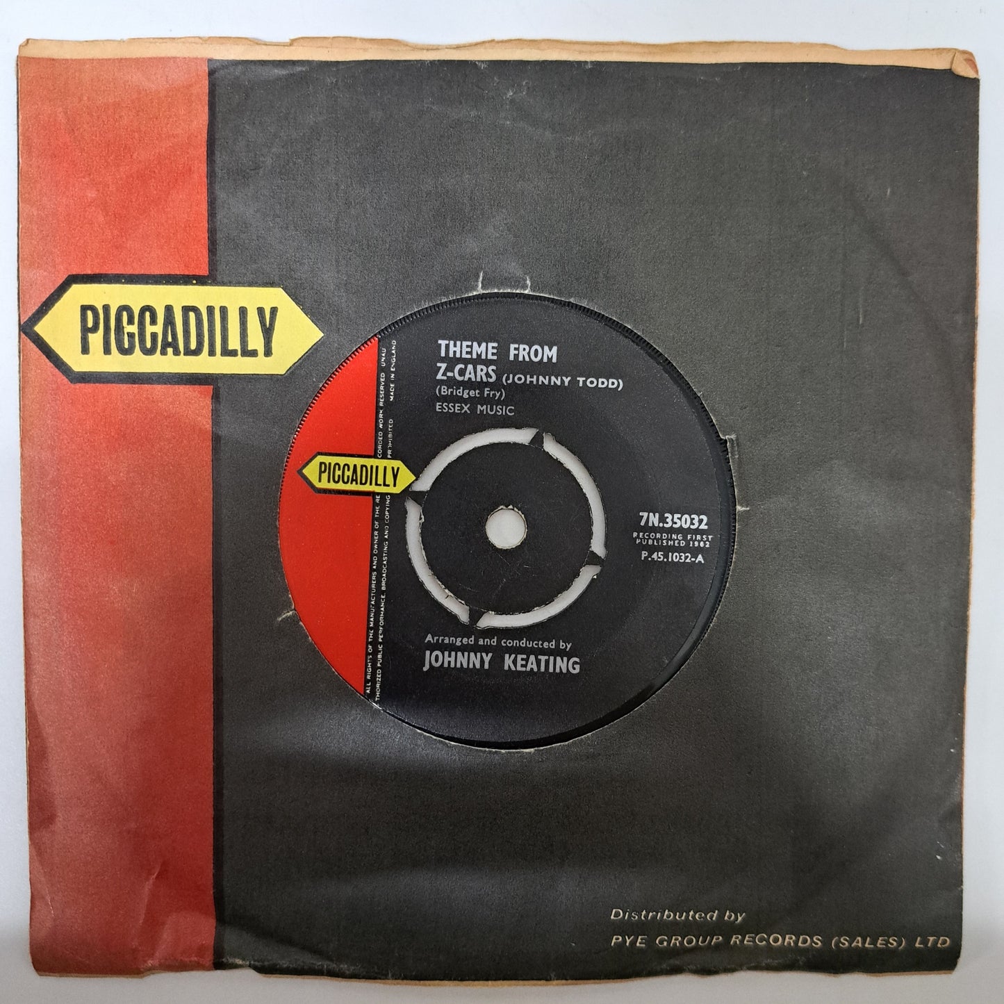 Johnny Keating - Theme from Z-Cars (Vinyl Single UK 1962) EX
