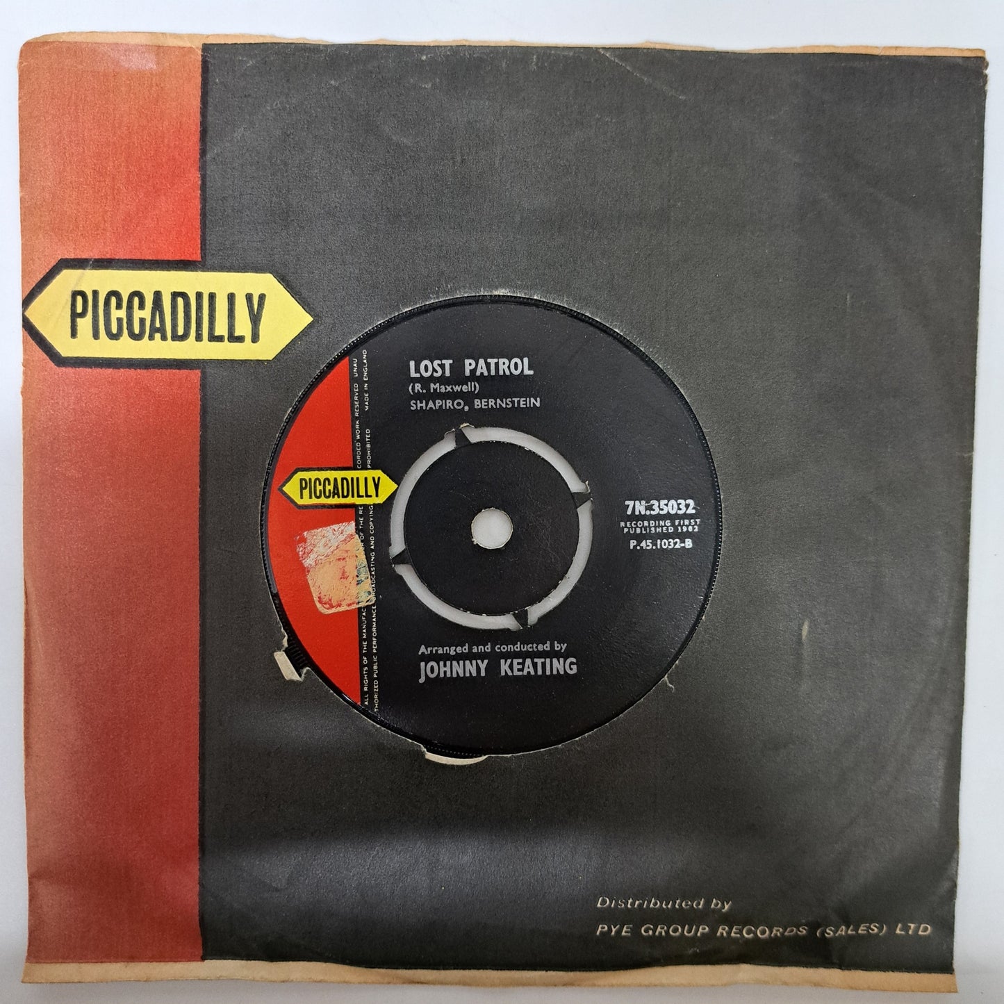 Johnny Keating - Theme from Z-Cars (Vinyl Single UK 1962) EX
