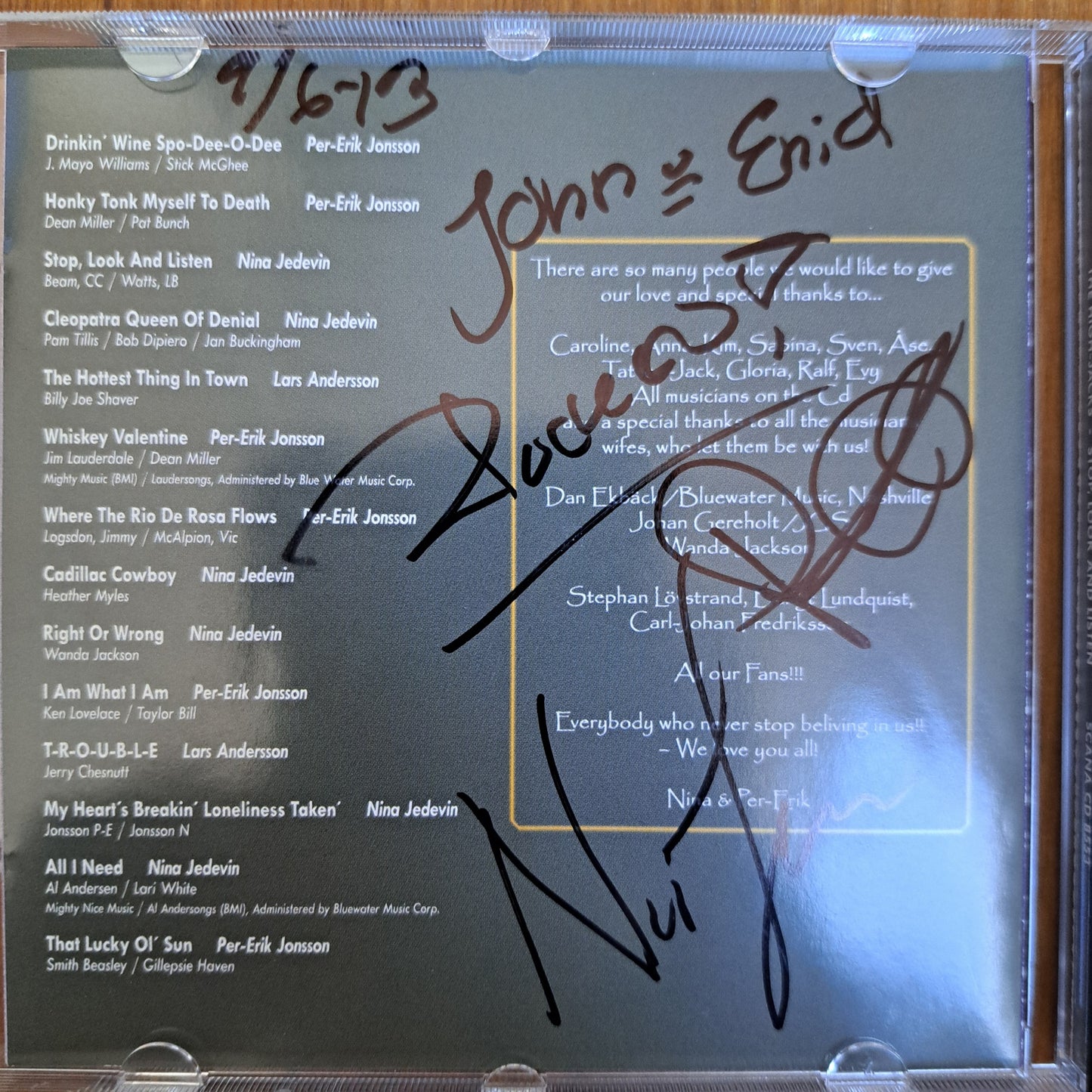 High-Jacks - Stop, Look and Listen! (2006 Sweden Rockabilly Signed CD) Mint