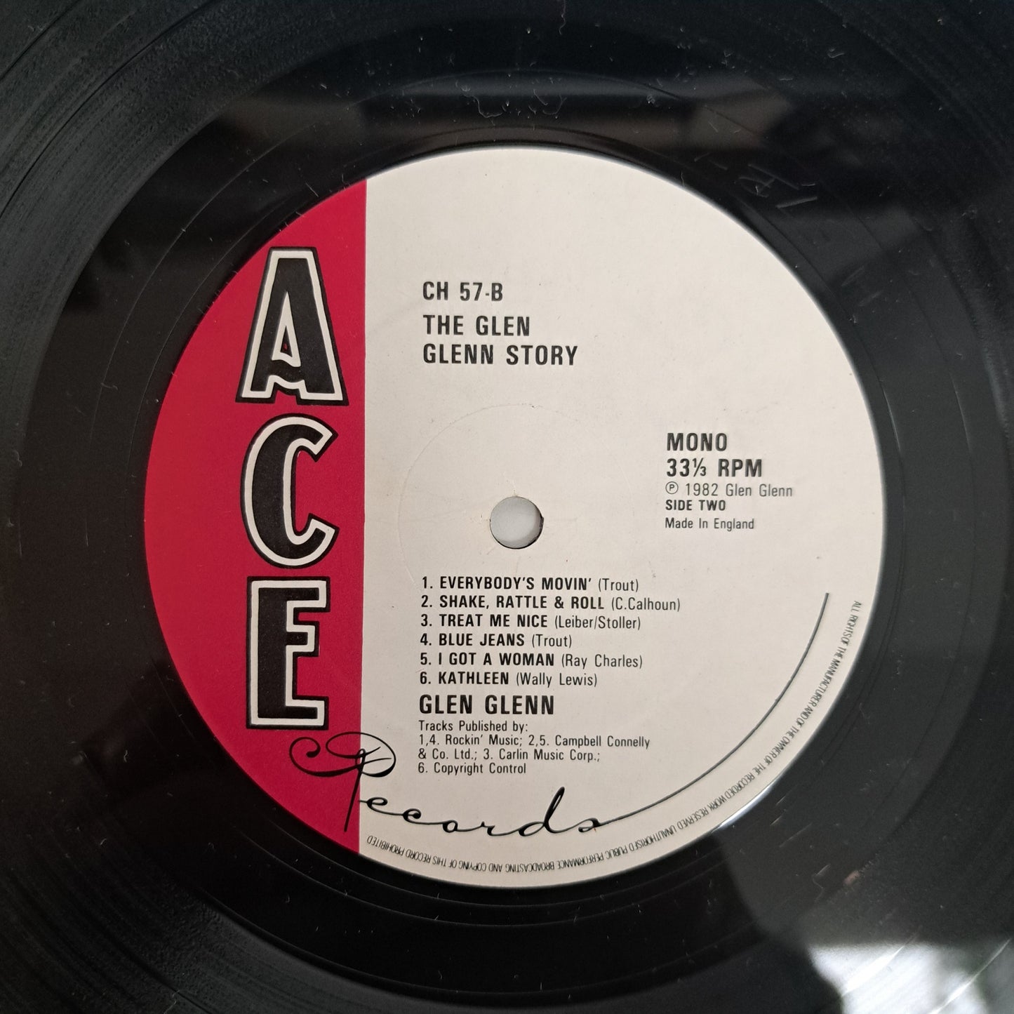 Glen Glenn - The Glen Glenn Story (1982 Ace Rockabilly Vinyl LP) NM/NM