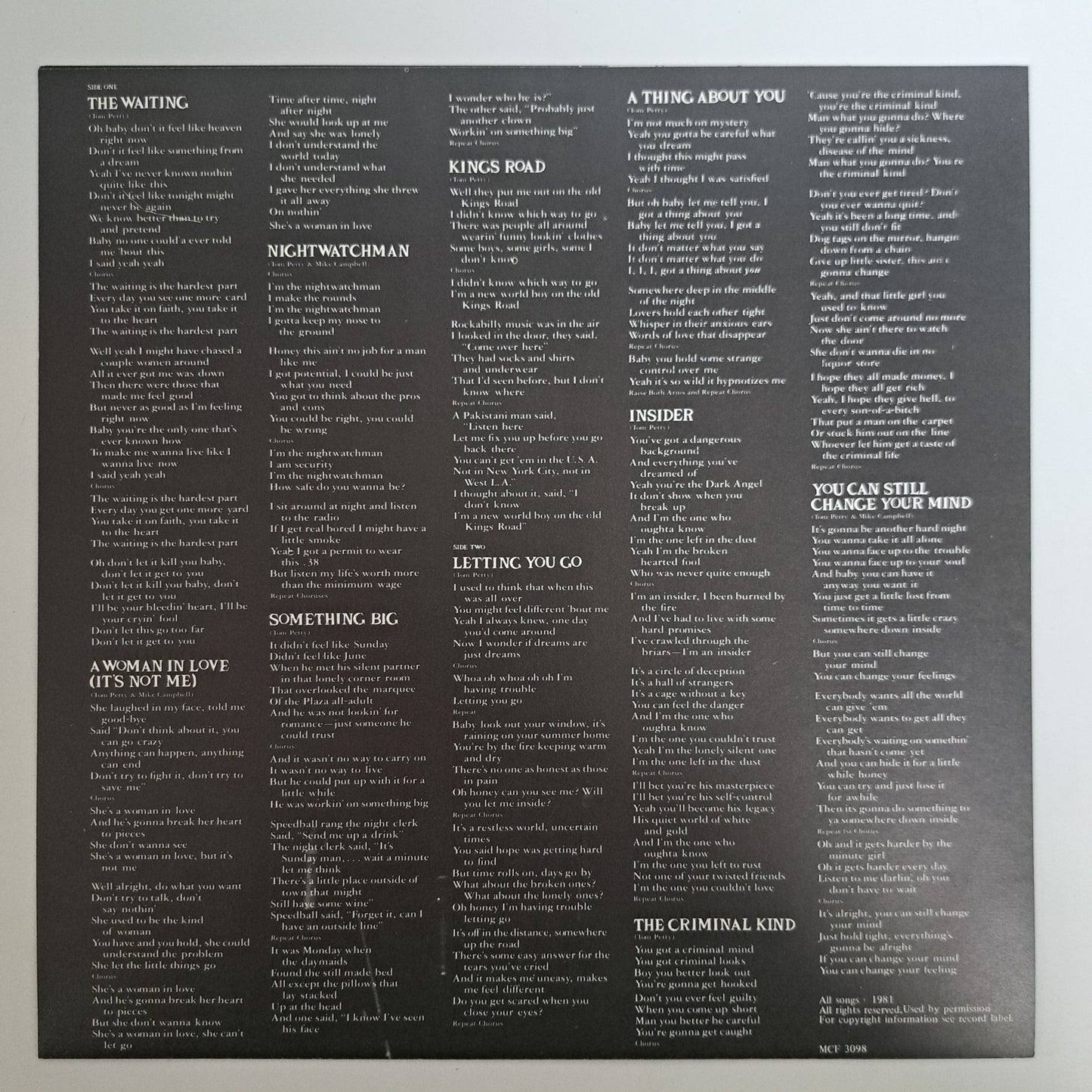 Tom Petty and the Heartbreakers - Hard Promises (NM/NM) 1981 Vinyl LP
