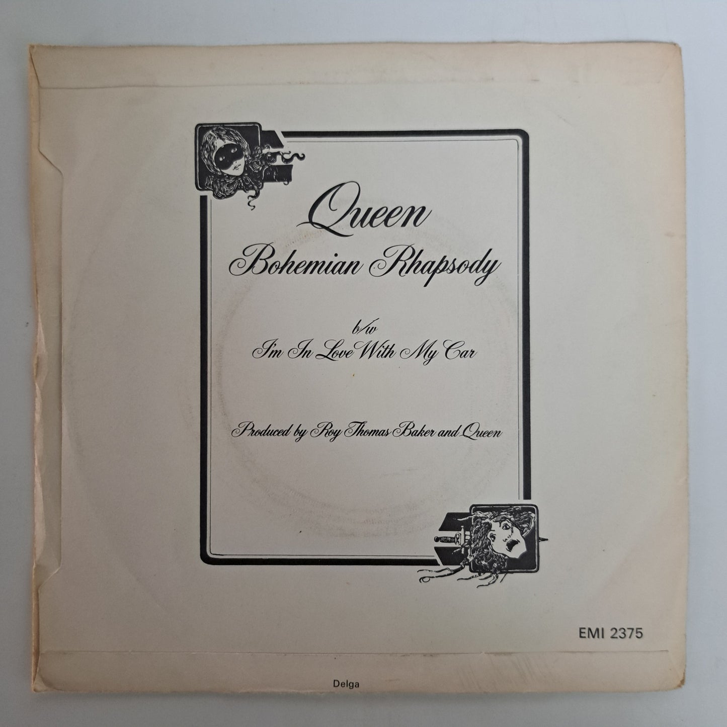 Queen - Bohemian Rhapsody (UK Picture Sleeve Vinyl Single) VG+/EX