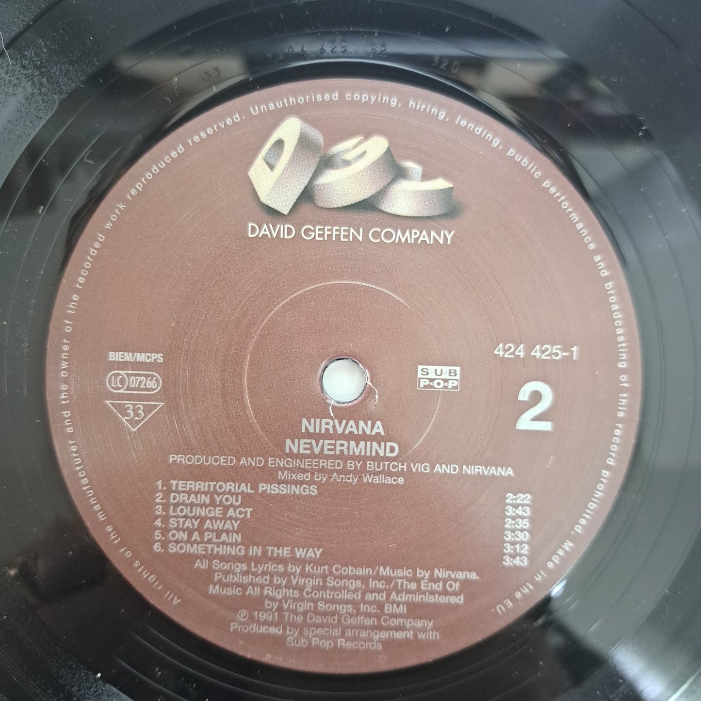 Nirvana - Nevermind (2015 180g Vinyl LP) NM/M