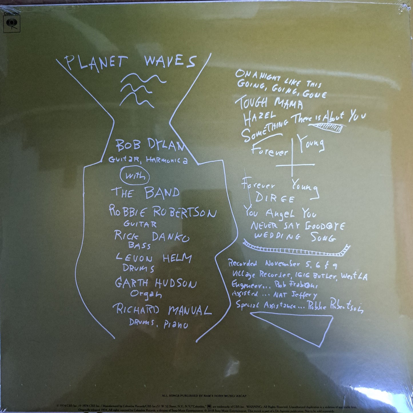 Bob Dylan - Planet Waves (180g Vinyl LP 2022 De Agostini) Sealed