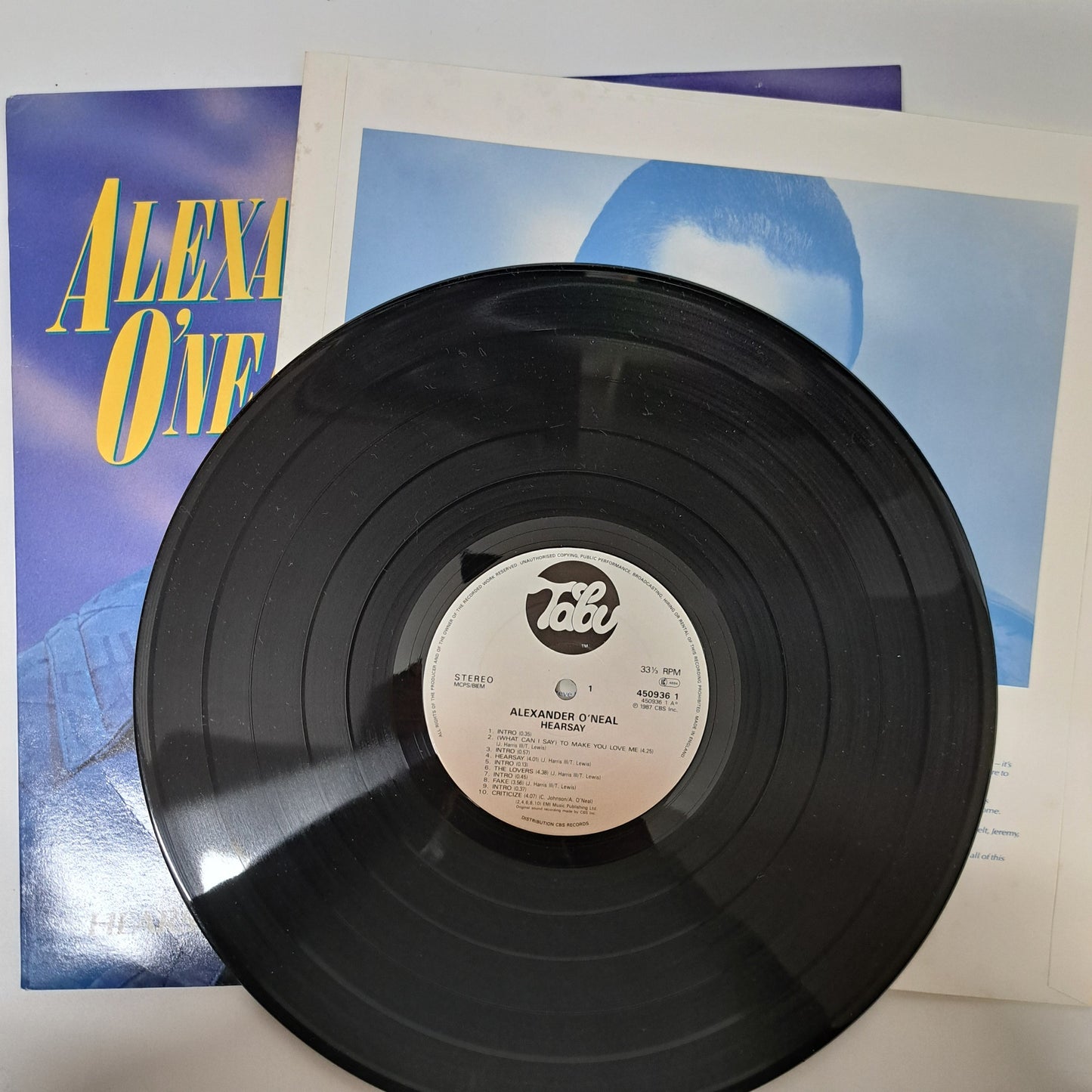 Alexander O'Neal - Hearsay EX/NM (Vinyl LP 1987 UK)