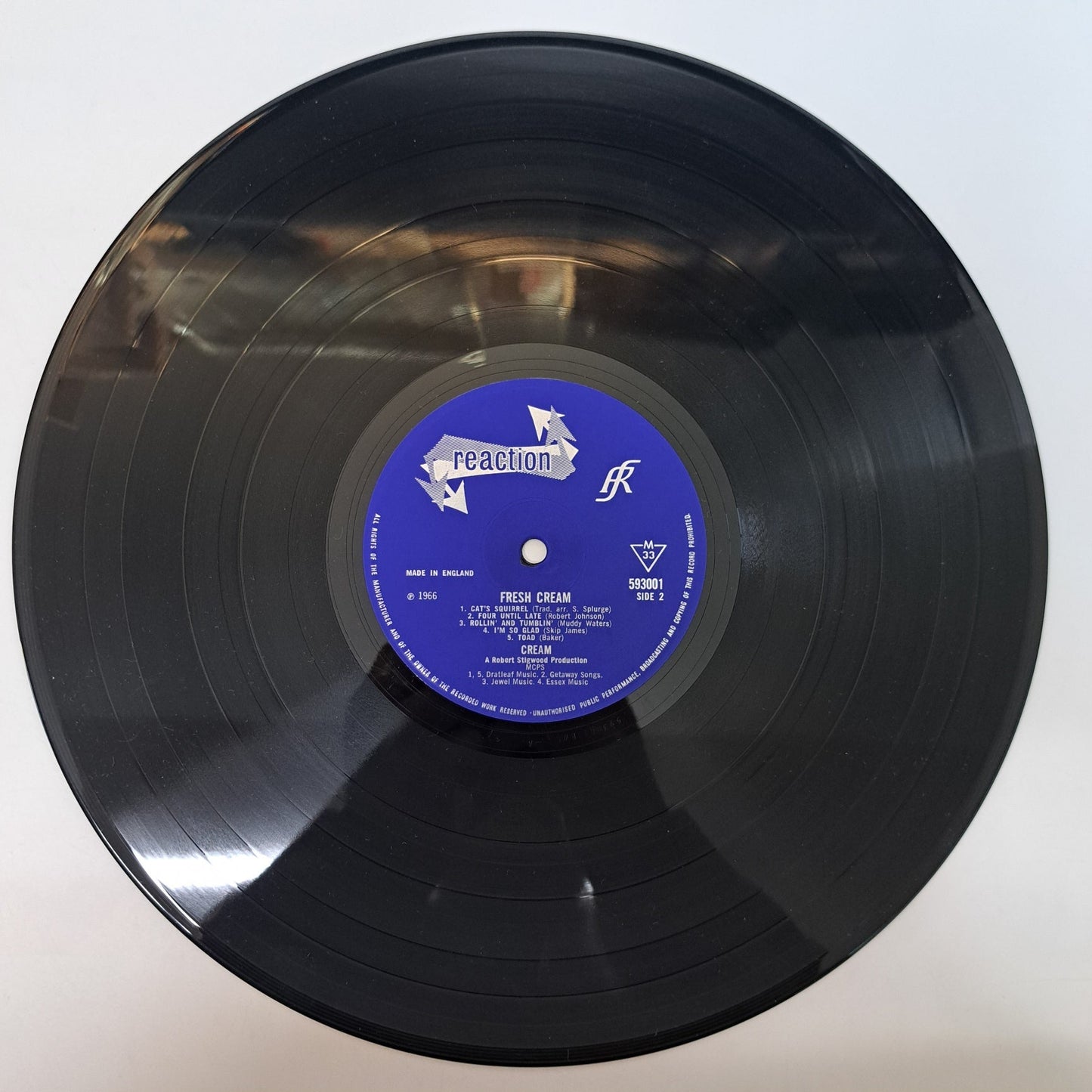 Cream - Fresh Cream (Vinyl LP) VG+/EX+ UK Mono Reaction 1966