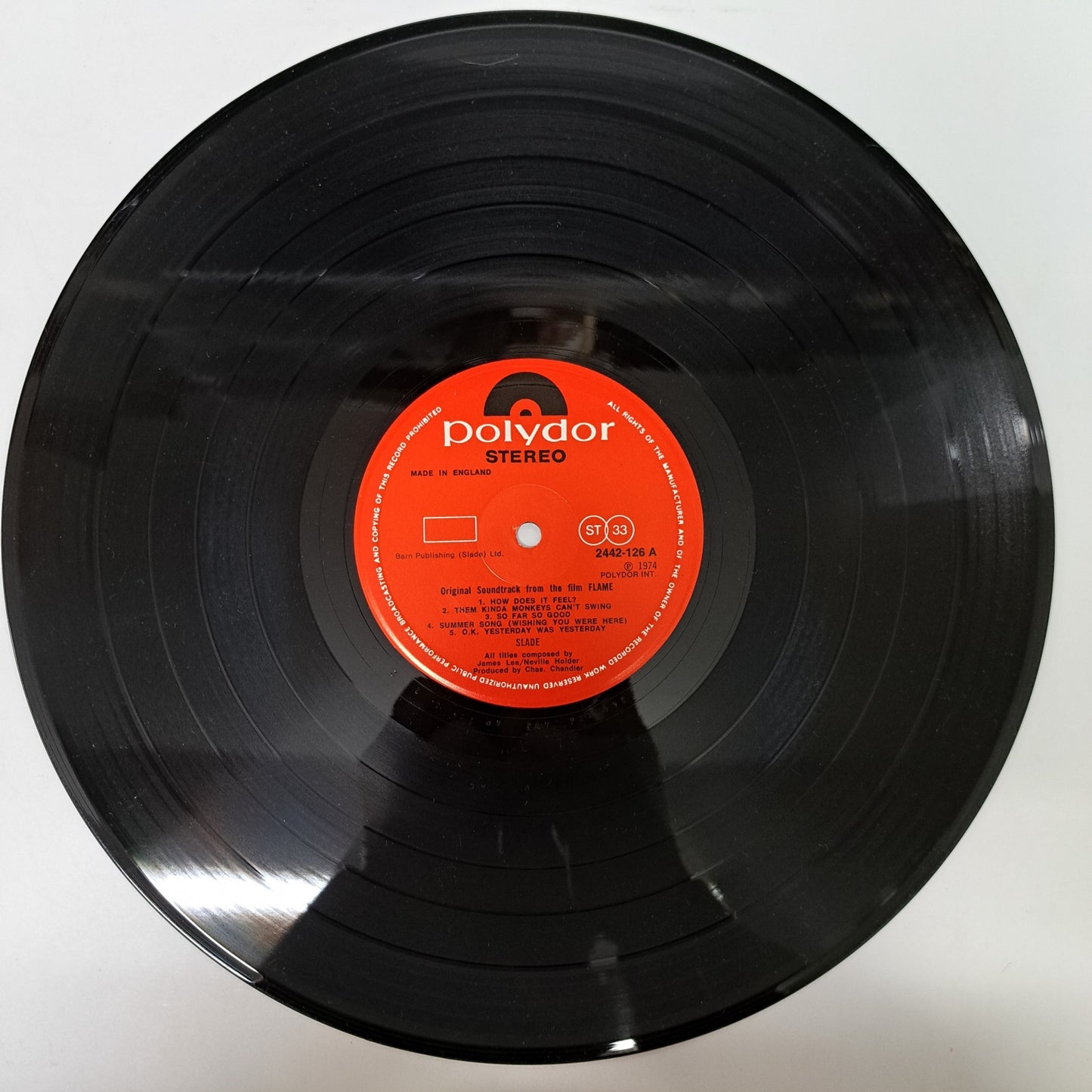 Slade - Slade in Flame (Vinyl LP) NM/NM UK 1974 'Beefy"
