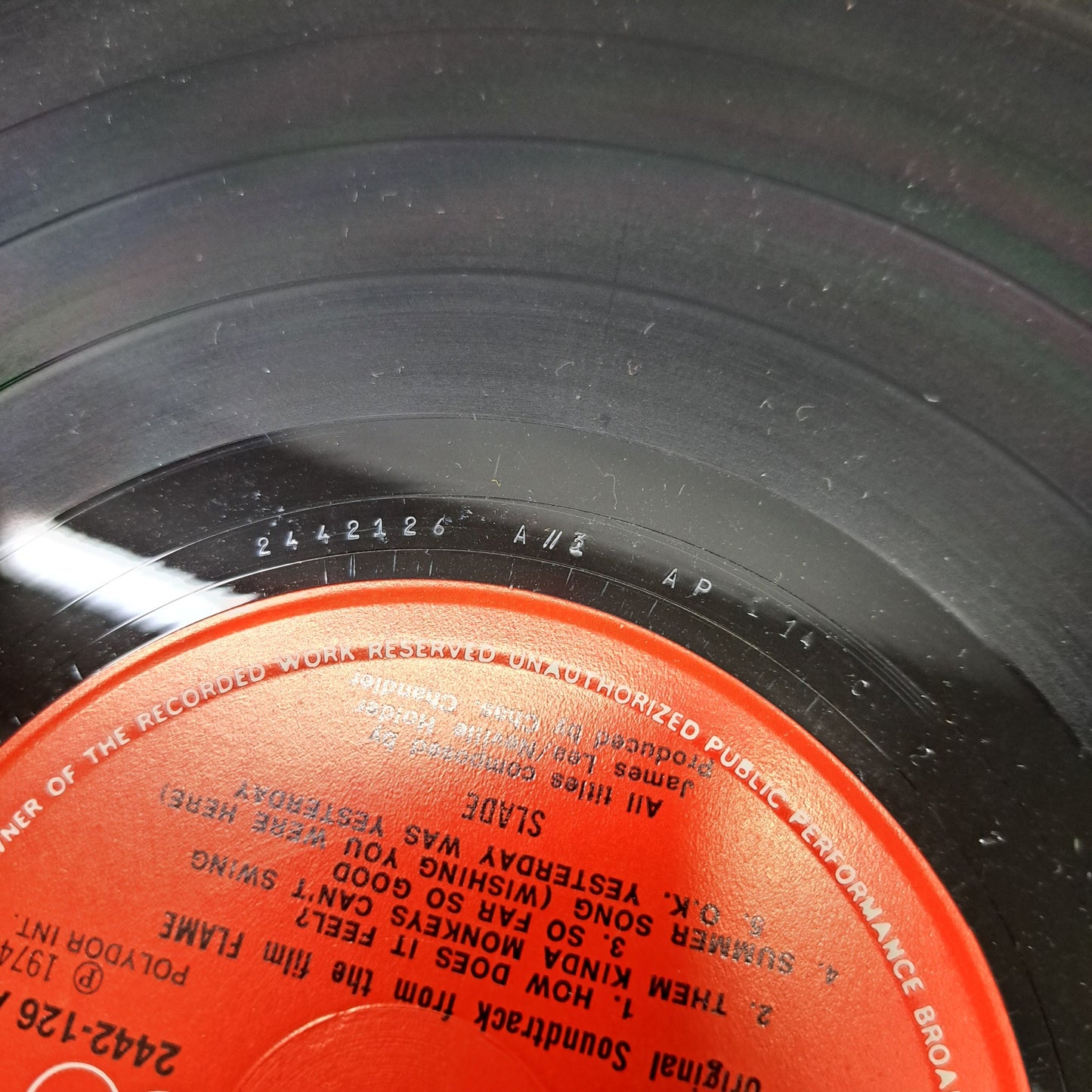 Slade - Slade in Flame (Vinyl LP) NM/NM UK 1974 'Beefy"