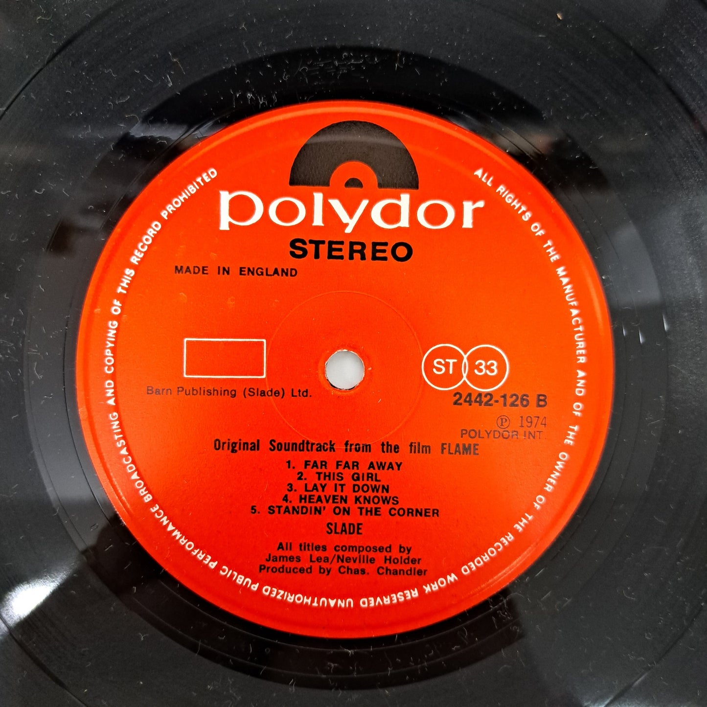 Slade - Slade in Flame (Vinyl LP) NM/NM UK 1974 'Beefy"