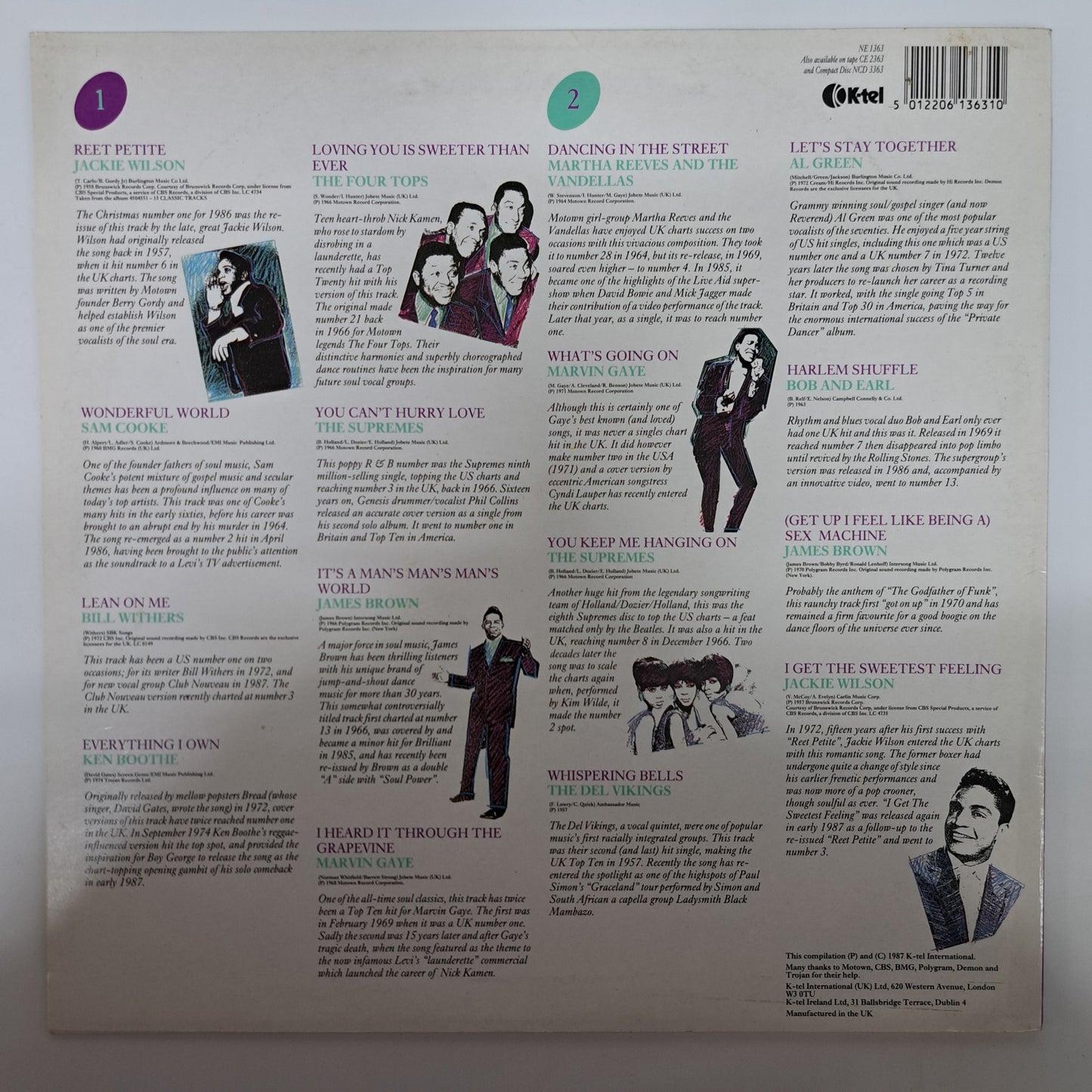 Various - Hits Revival (Vinyl LP) NM/NM 1987 Soul Motown Compilation