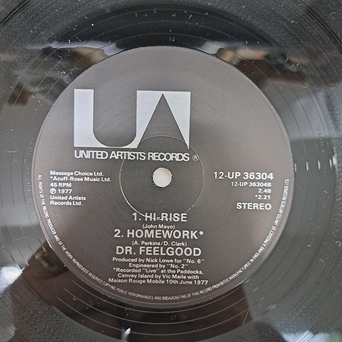 Dr Feelgood - She's a Windup (Vinyl 12" Limited Edition) NM/EX UK 1977