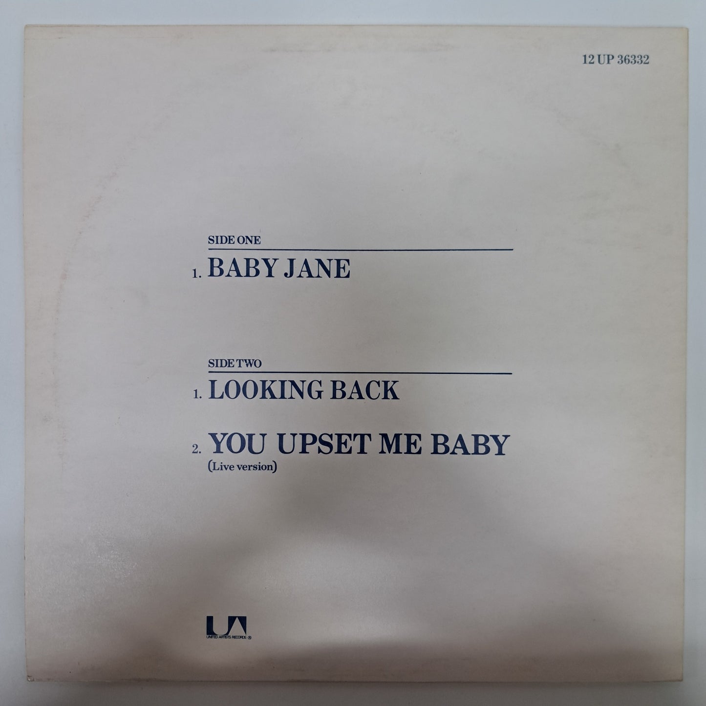 Dr Feelgood - Baby Jane (Vinyl 12" Single) EX/EX UK 1977