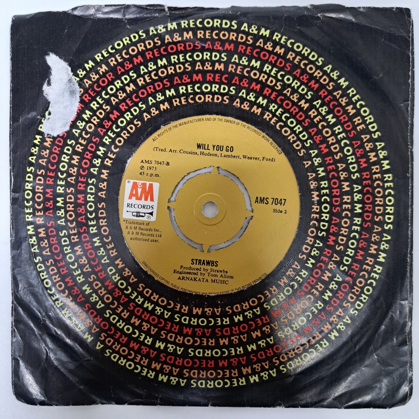 Strawbs - Part of the Union (Vinyl Single) NM UK 1973