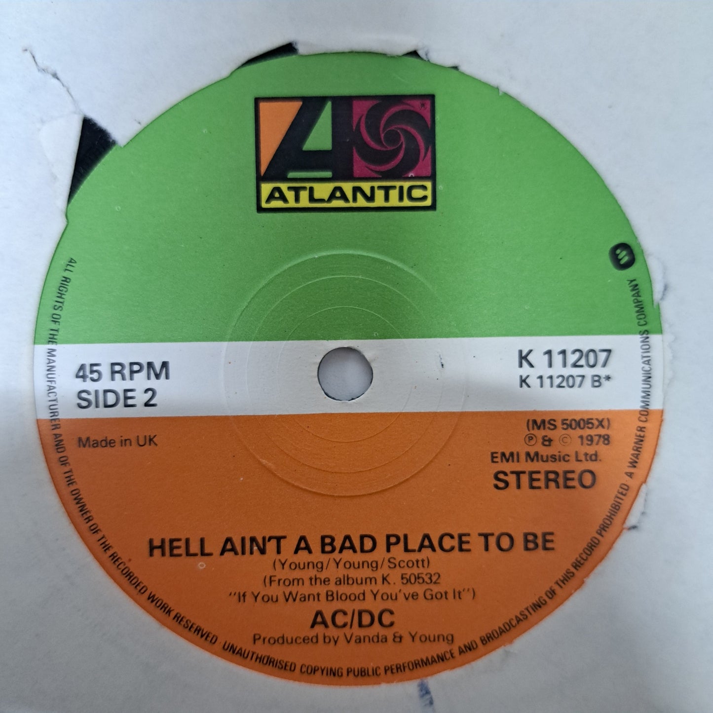 AC/DC - Whole Lotta Rosie (Vinyl Single) EX+ UK 1978 1st
