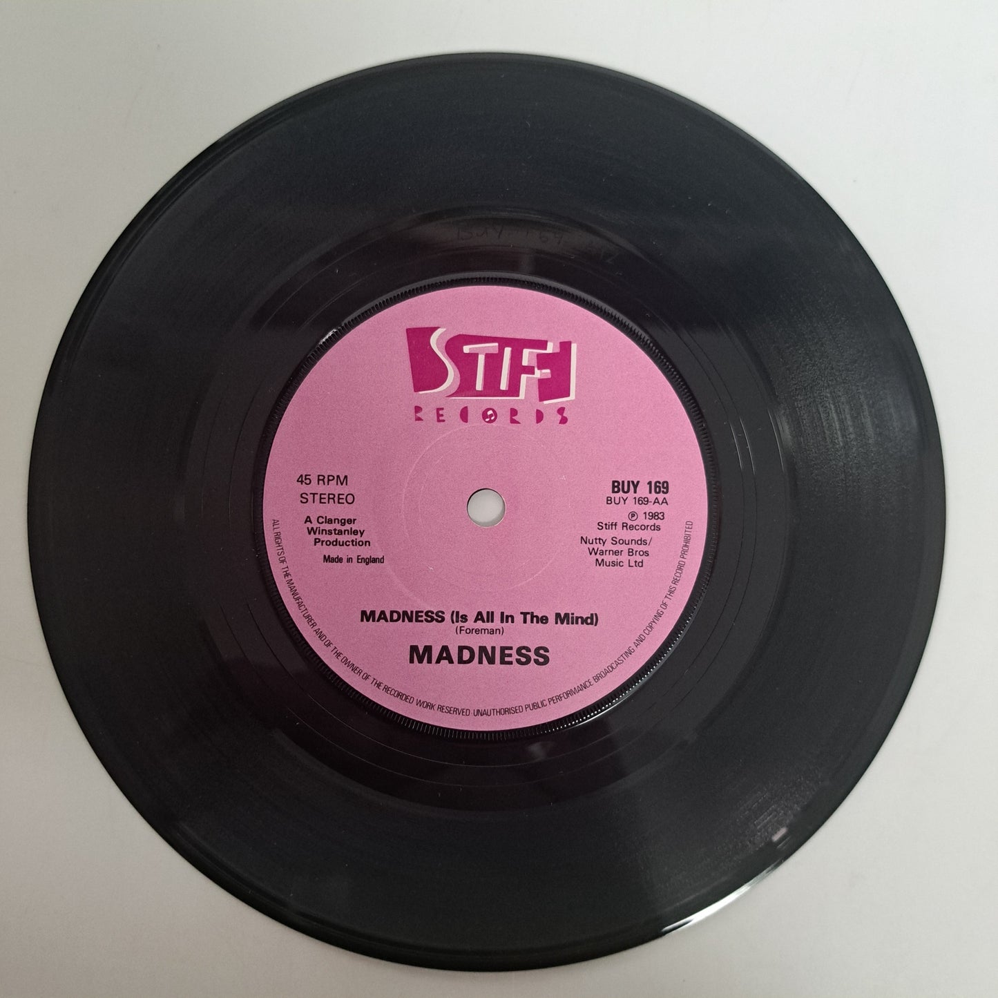 Madness - Tomorrow's Just Another Day (Vinyl 7" Reversed Sleeve) EX/EX