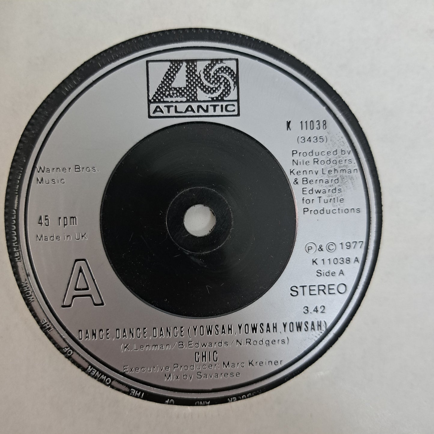 Chic - Dance, Dance, Dance (Vinyl 7" Single) NM