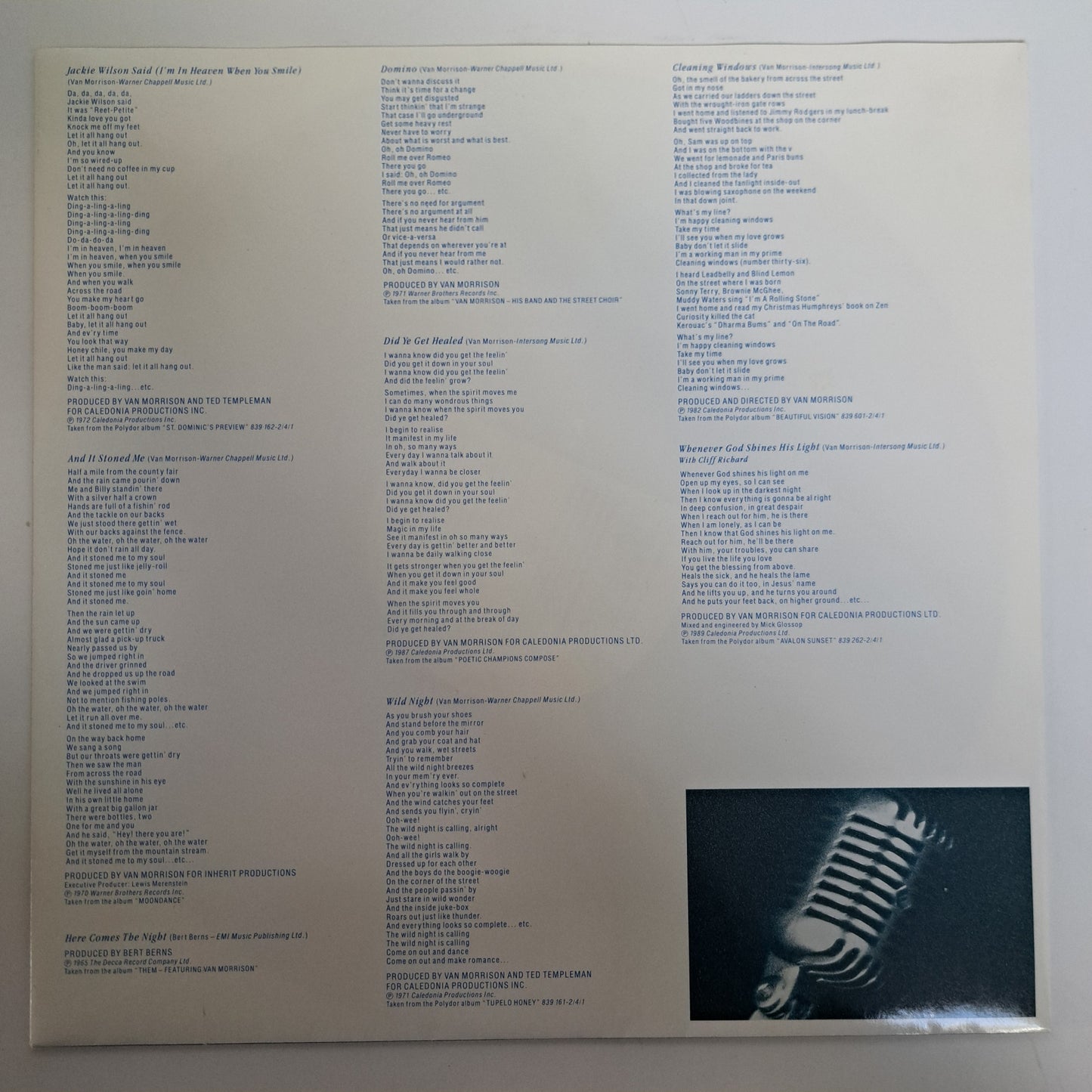 Van Morrison - The Best of (Vinyl LP 1990 UK) NM/EX