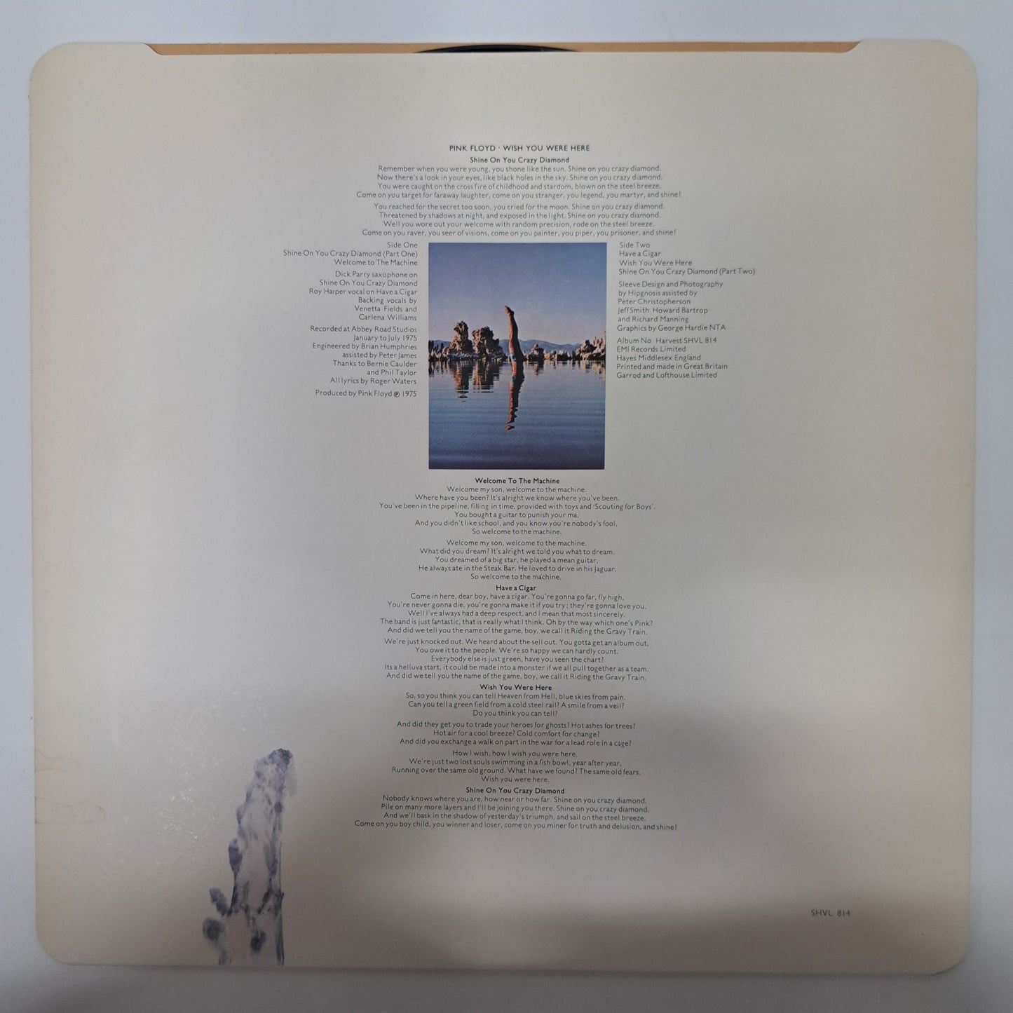 Pink Floyd - Wish You Was Here (Vinyl LP UK 1976) EX/NM