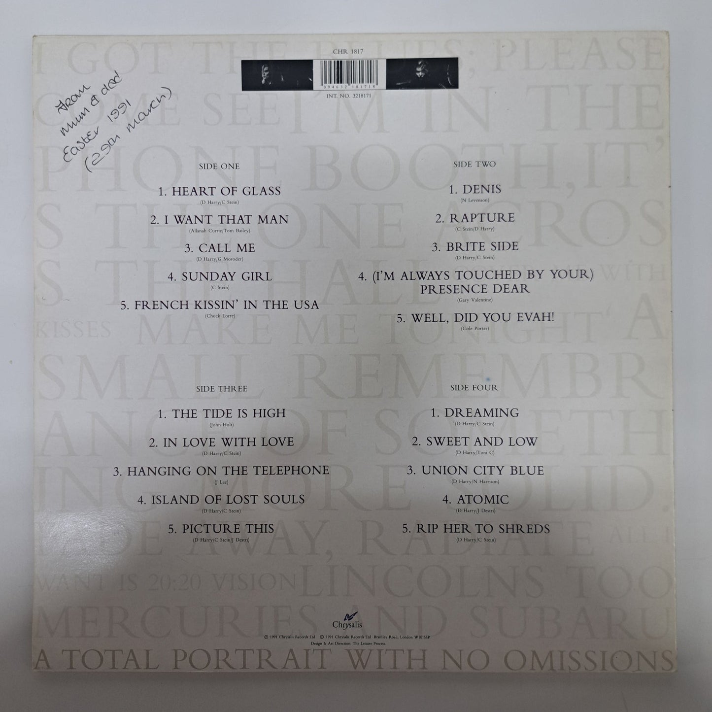 Blondie / Deborah Harry - The Complete Picture (Vinyl DLP) Ex/Ex/Ex