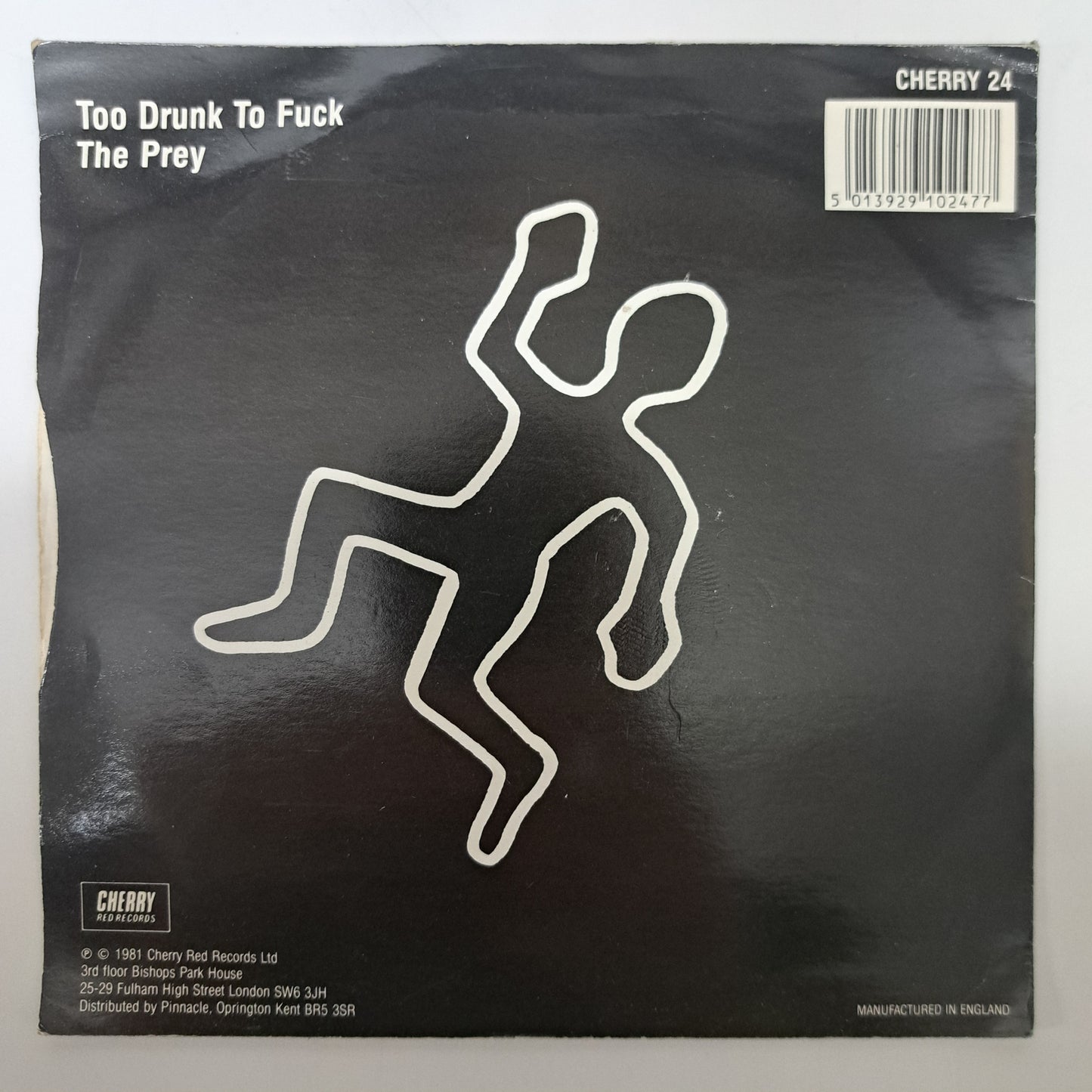 Dead Kennedys - Too Drunk to Fuck (Vinyl 7" Punk Single) VG/EX